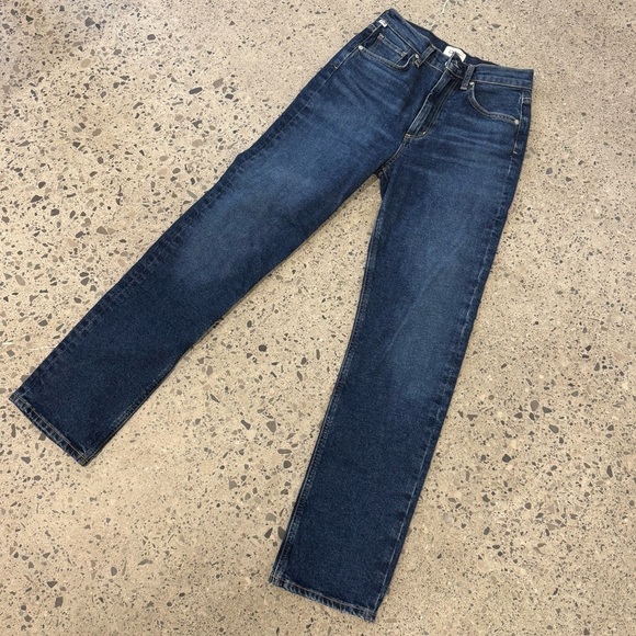 Citizens Of Humanity Denim - Citizens Of Humanity Daphne Straight Leg Denim Jean - Dark Blue - Size 24 - NWOT